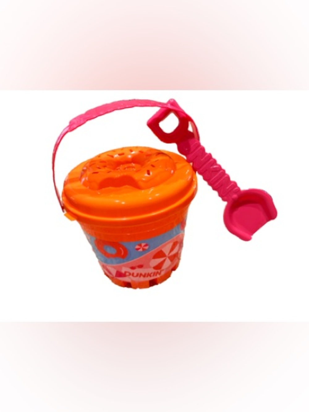 Dunkin Beach Bucket - Orange & Pink